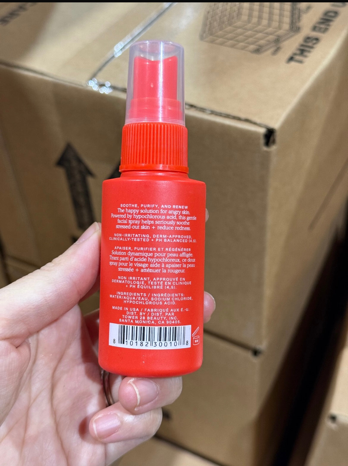 60ml tower 28 SOS Daily Hypochlorous Acid Spray for Breakouts & Redness