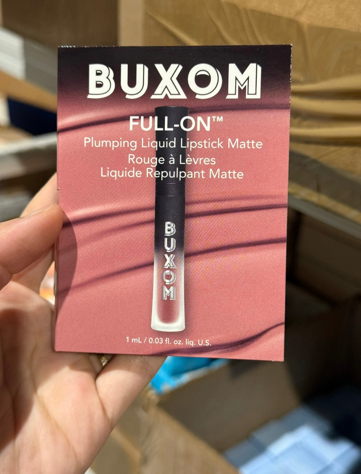 1ml Buxom full on plumbing liquid lipstick matte