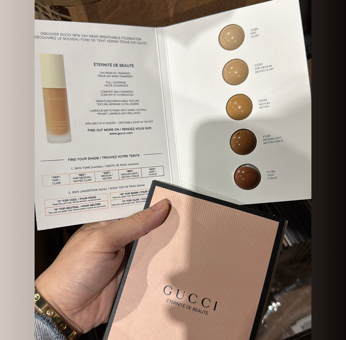 50pcs Gucci foundation sampler